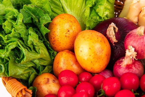 柳條籃果蔬組合食材食品蔬菜攝影圖 st攝影